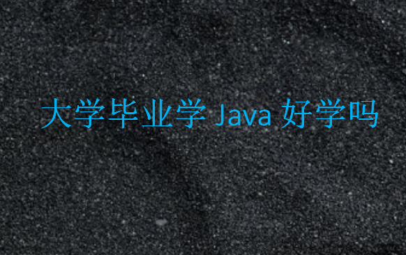 大學畢業(yè)學Java好學嗎