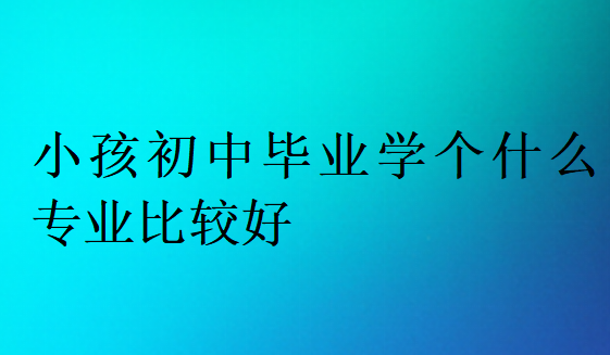 小孩初中畢業(yè)學(xué)個(gè)什么專業(yè)比較好